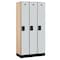 Salsbury Industries Wardrobe Locker, 36" W, 18" D, 76" H, (3) Wide, (3) Openings, Gray 31368GRY - alternate 1